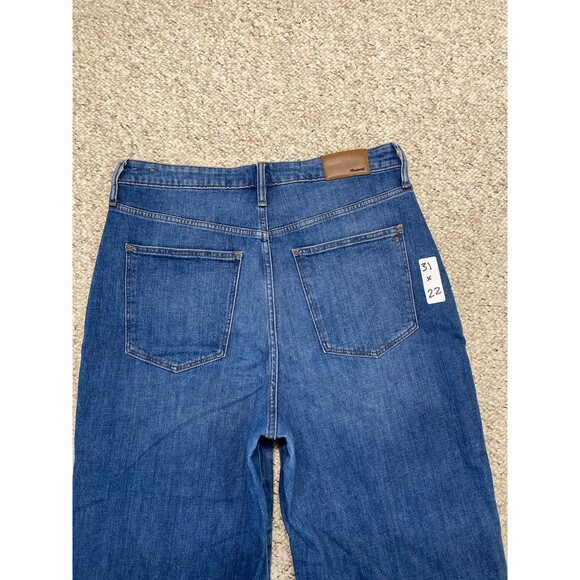 Madewell Curvy Slim Wide Leg Crop Raw Hem Size 31 - Picture 5 of 10